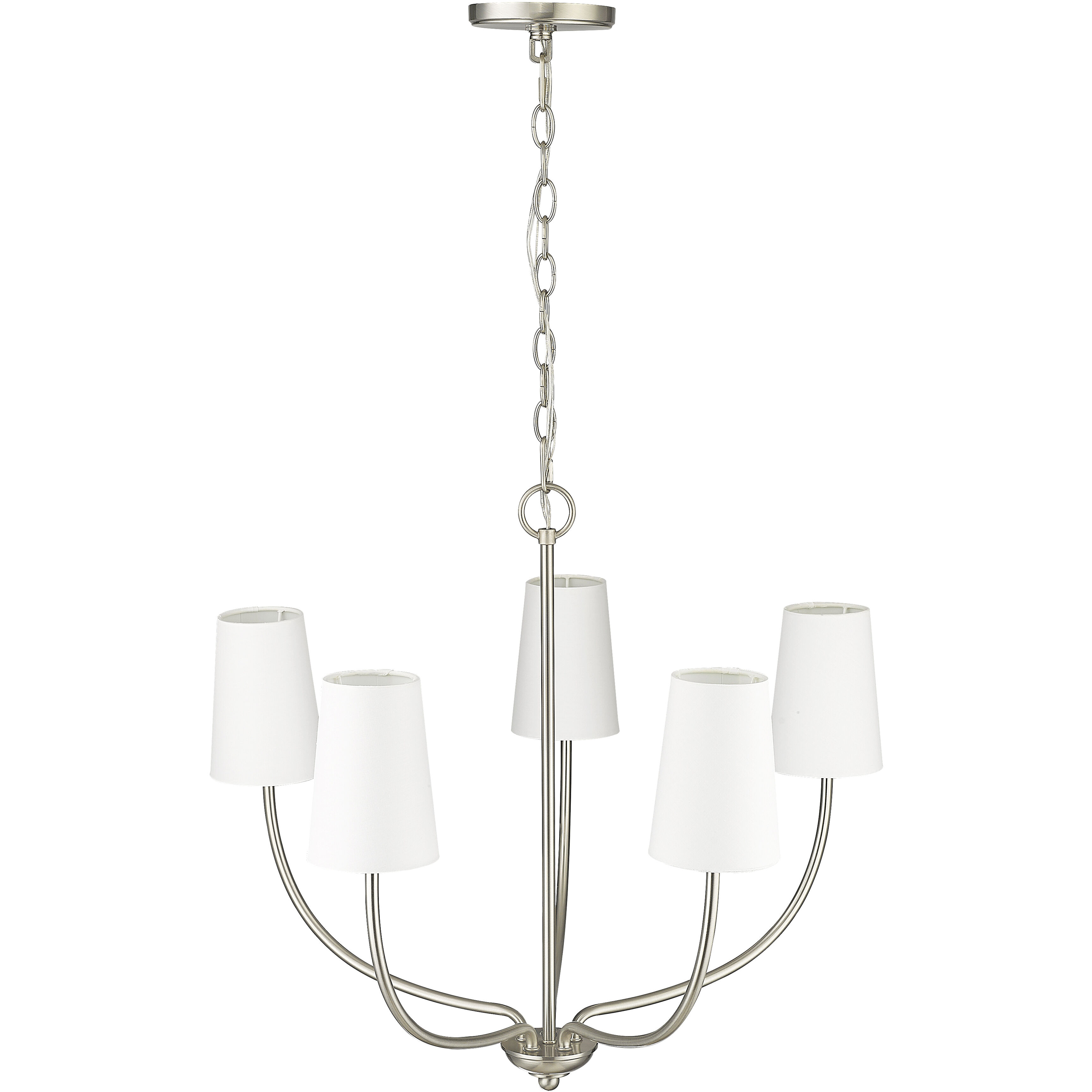 Kandor 5 Light 26 inch Brushed Nickel Chandelier Ceiling Light